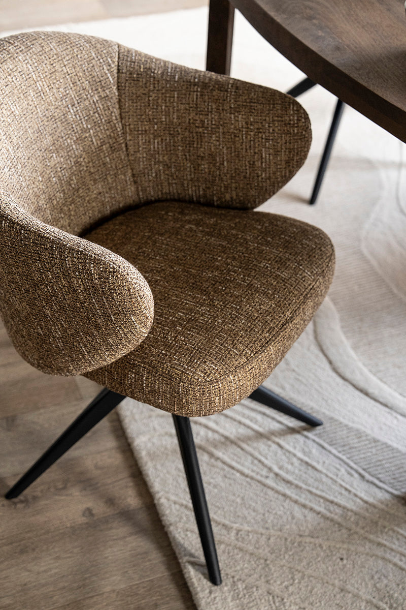 Connor Donna Swivel Chair with Metal Legs