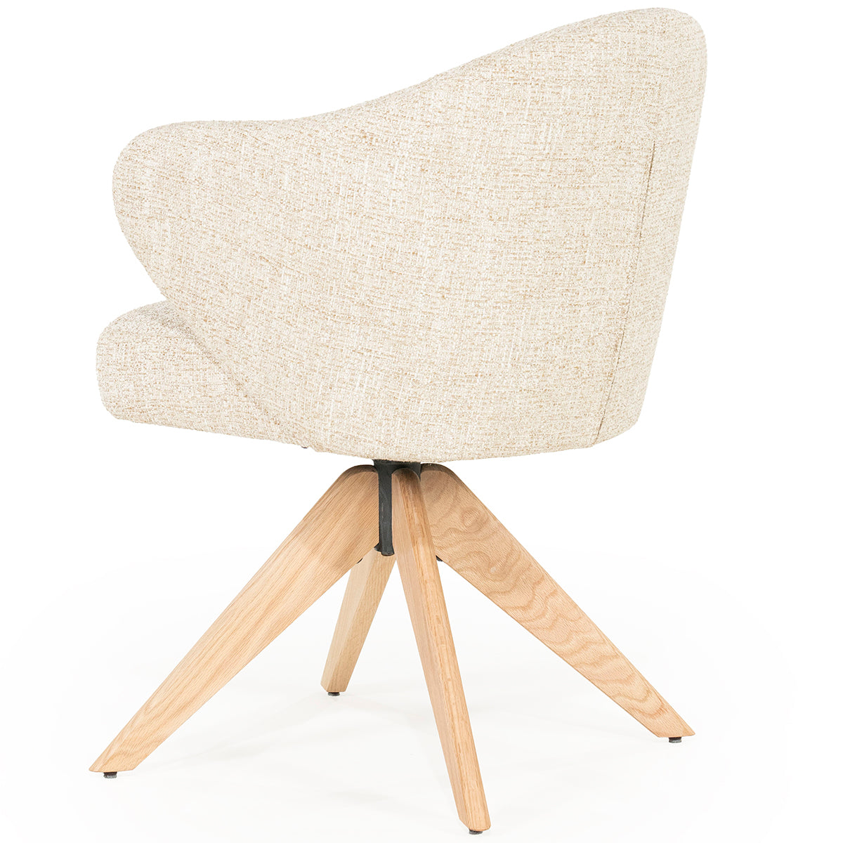 Connor Donna Swivel Chair with Wood Legs