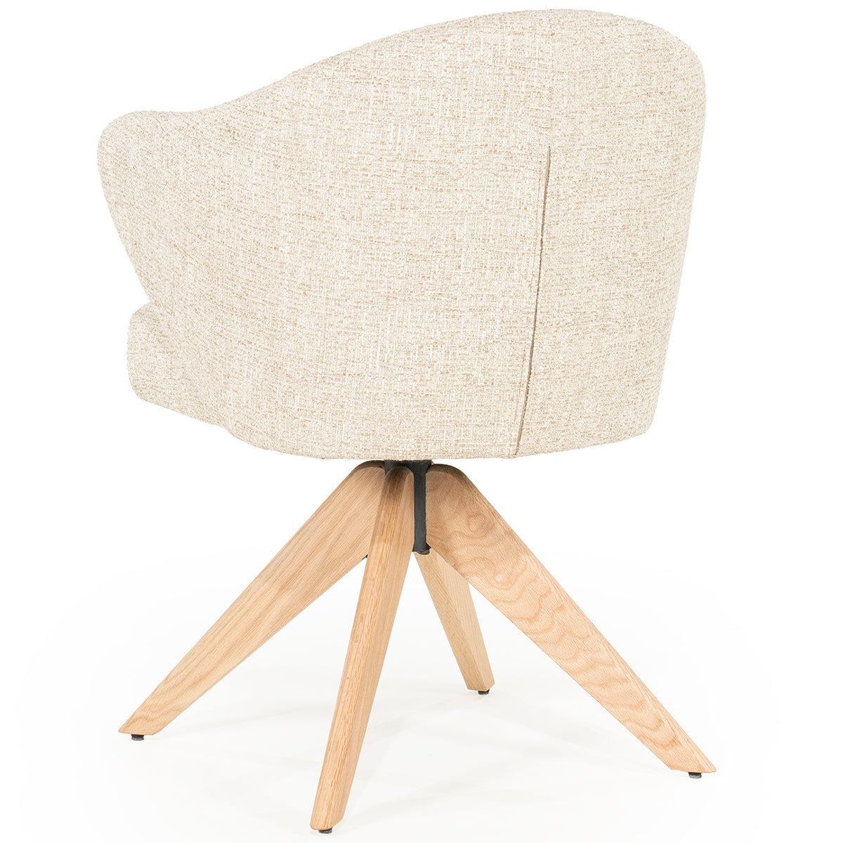 Connor Donna Swivel Chair with Wood Legs