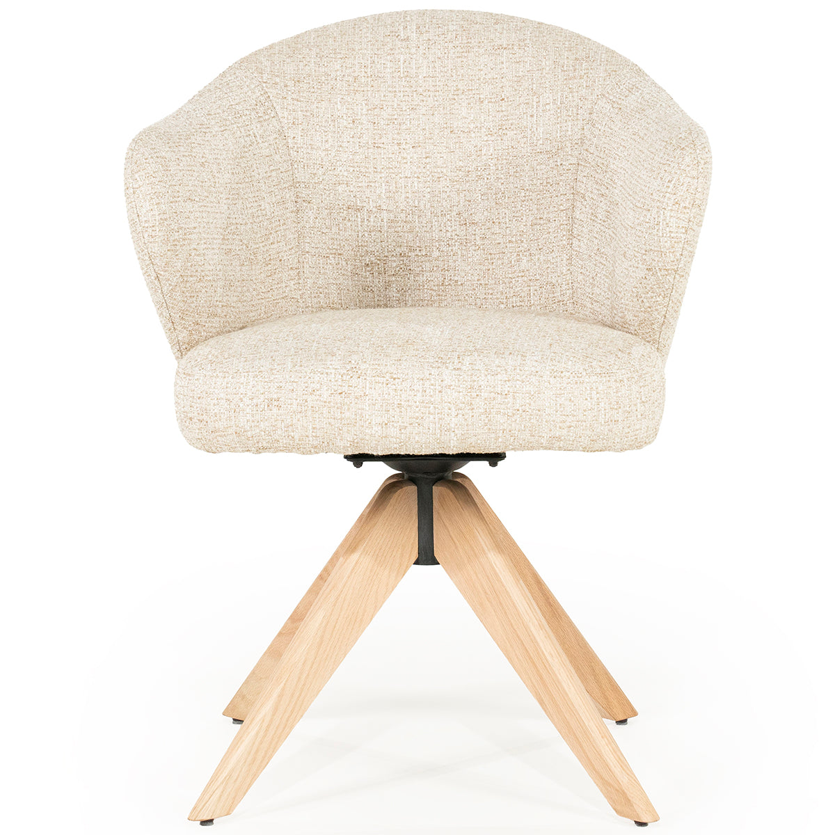 Connor Donna Swivel Chair with Wood Legs