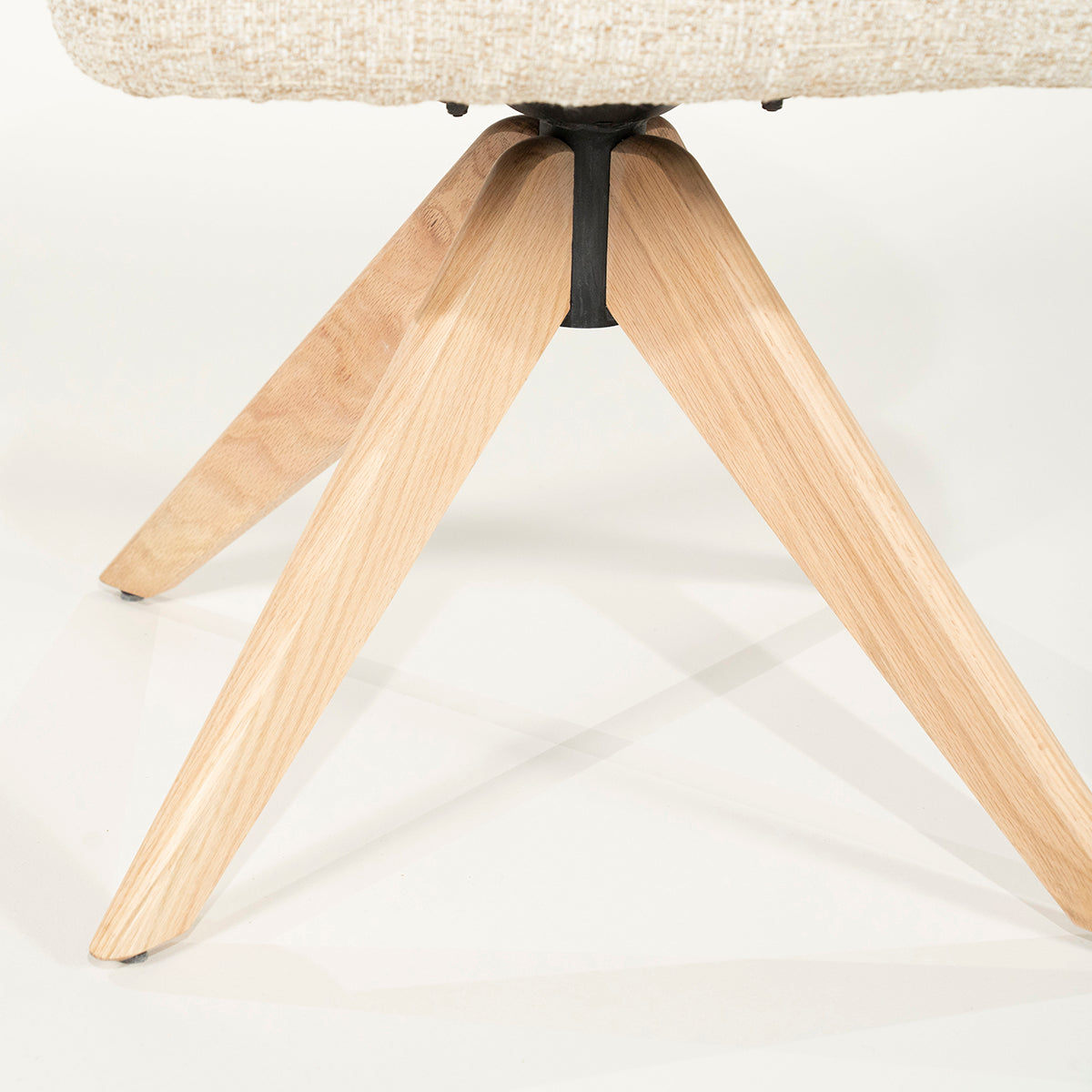 Connor Donna Swivel Chair with Wood Legs