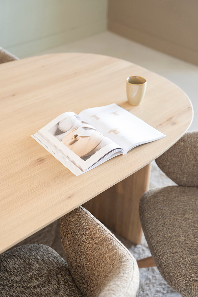 Dex Oak Wood Dining Table