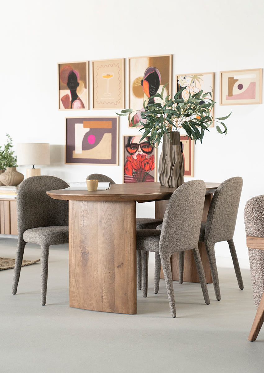 Dex Oak Wood Dining Table