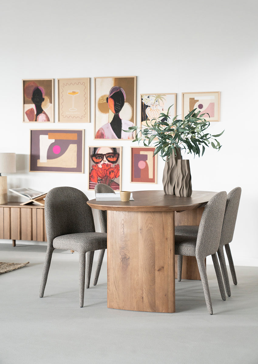Dex Oak Wood Dining Table