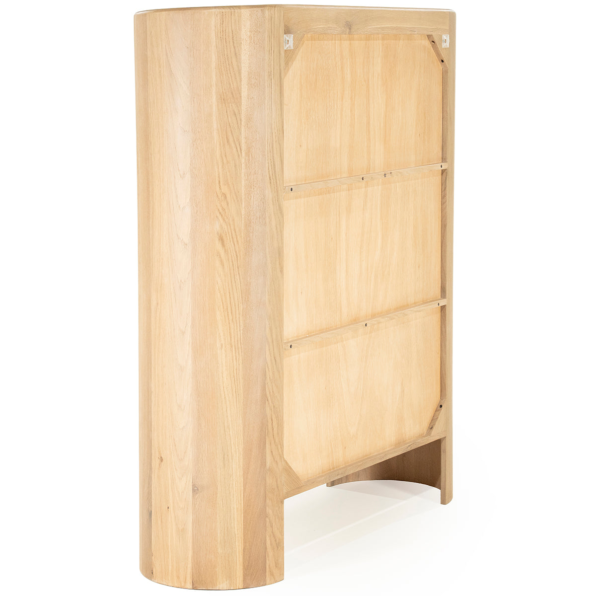 Don Natural Oak Wood/Marble Cabinet