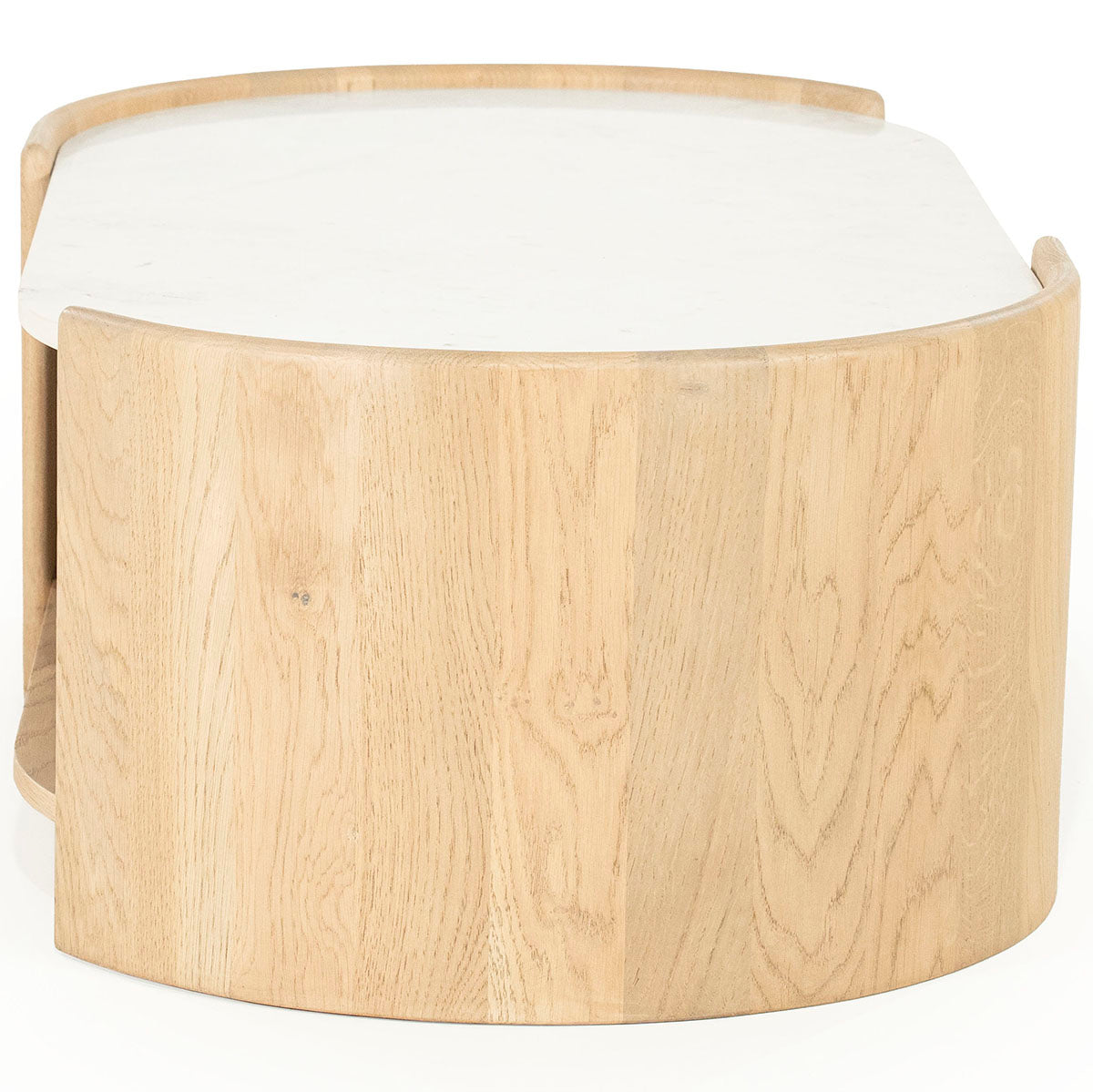 Don Natural Oak Wood/Marble Coffee Table