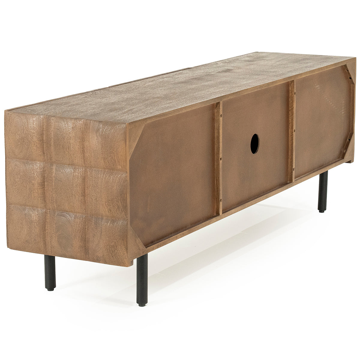 Felix Mango Wood 3 Doors TV Cabinet