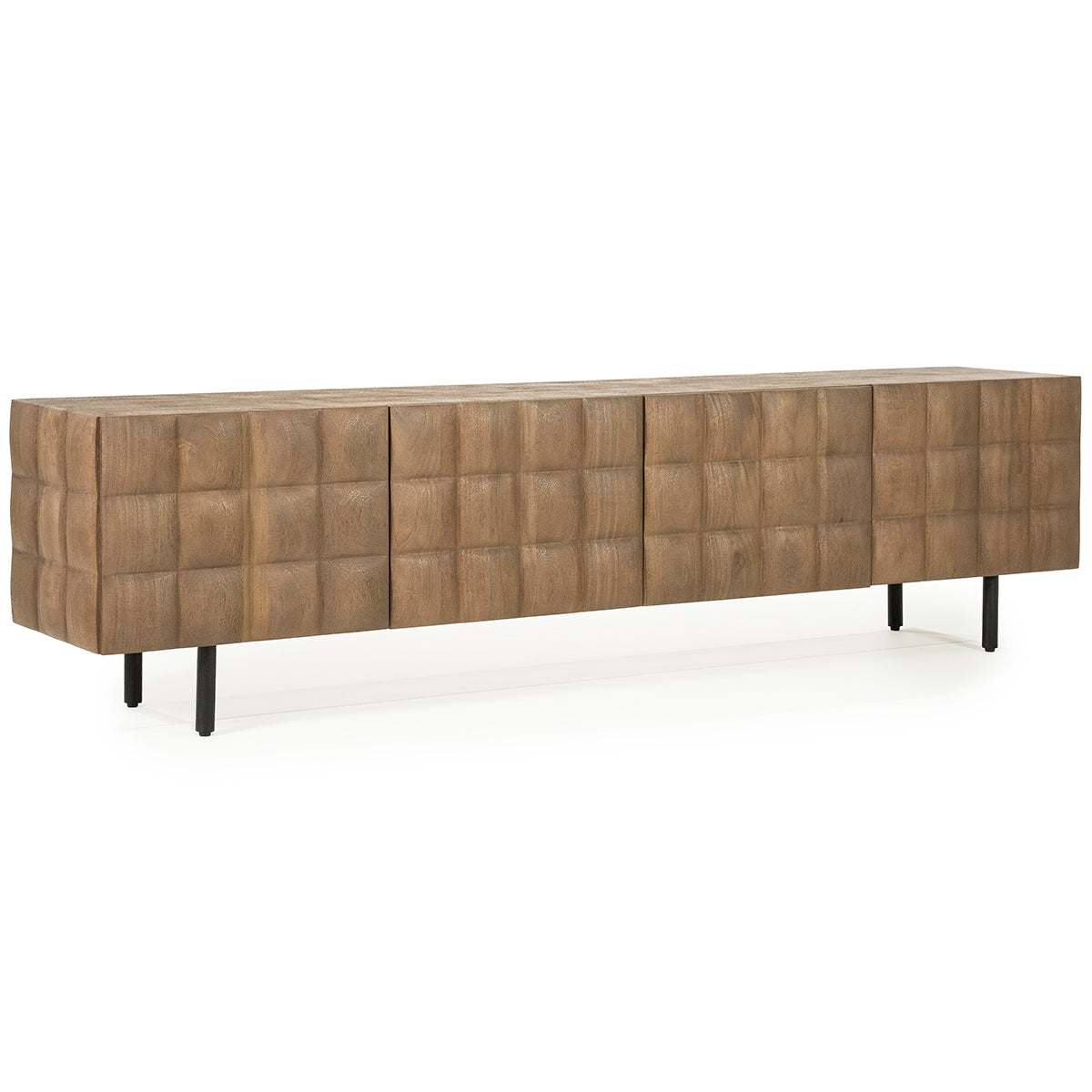Felix Mango Wood 4 Doors TV Cabinet