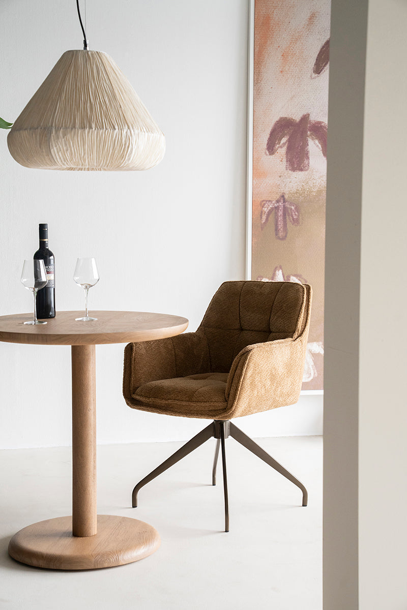 Florent Mango Wood Round Bistro Table