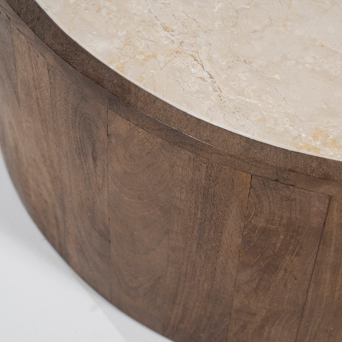Hazel Marble/Mango Wood Coffee Table Set - WOO .Design