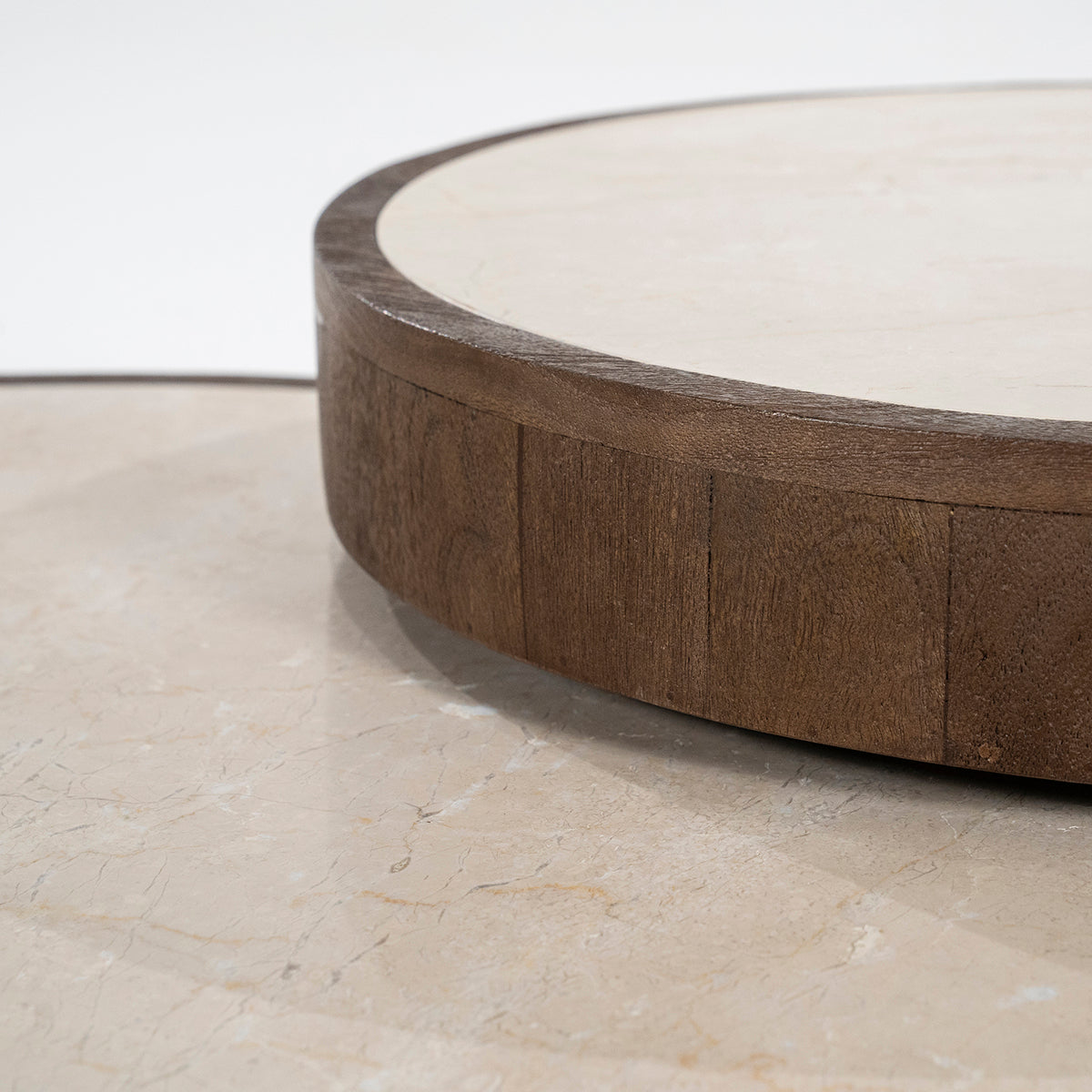 Hazel Marble/Mango Wood Coffee Table Set - WOO .Design