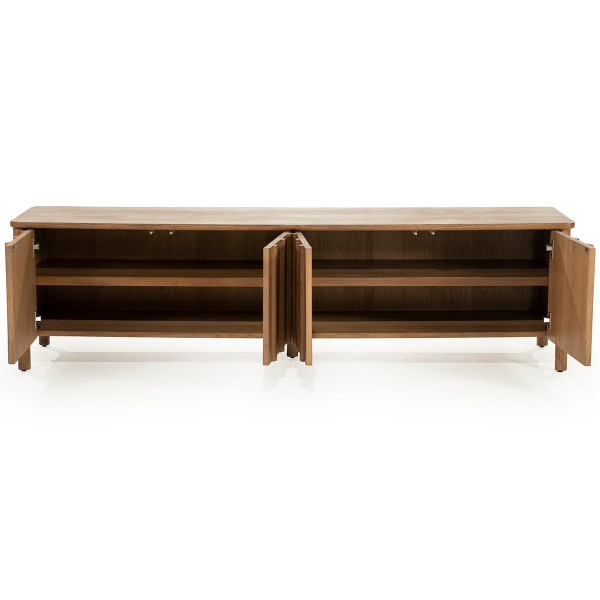 Jake Oak Wood 4 Doors TV Cabinet