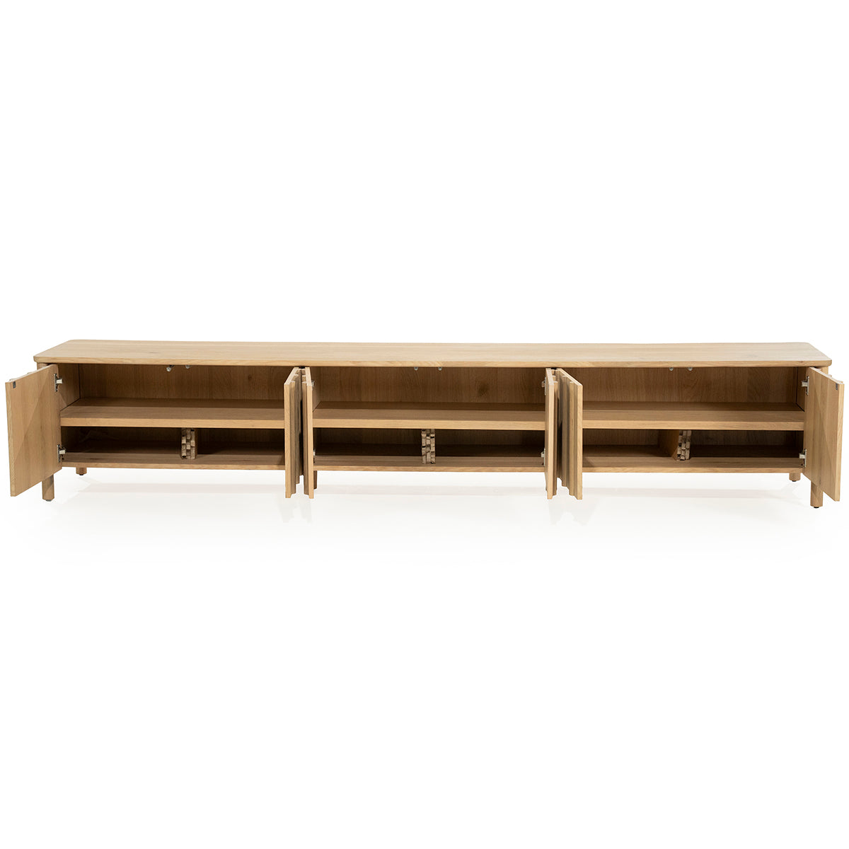 Jake Oak Wood 6 Doors TV Cabinet