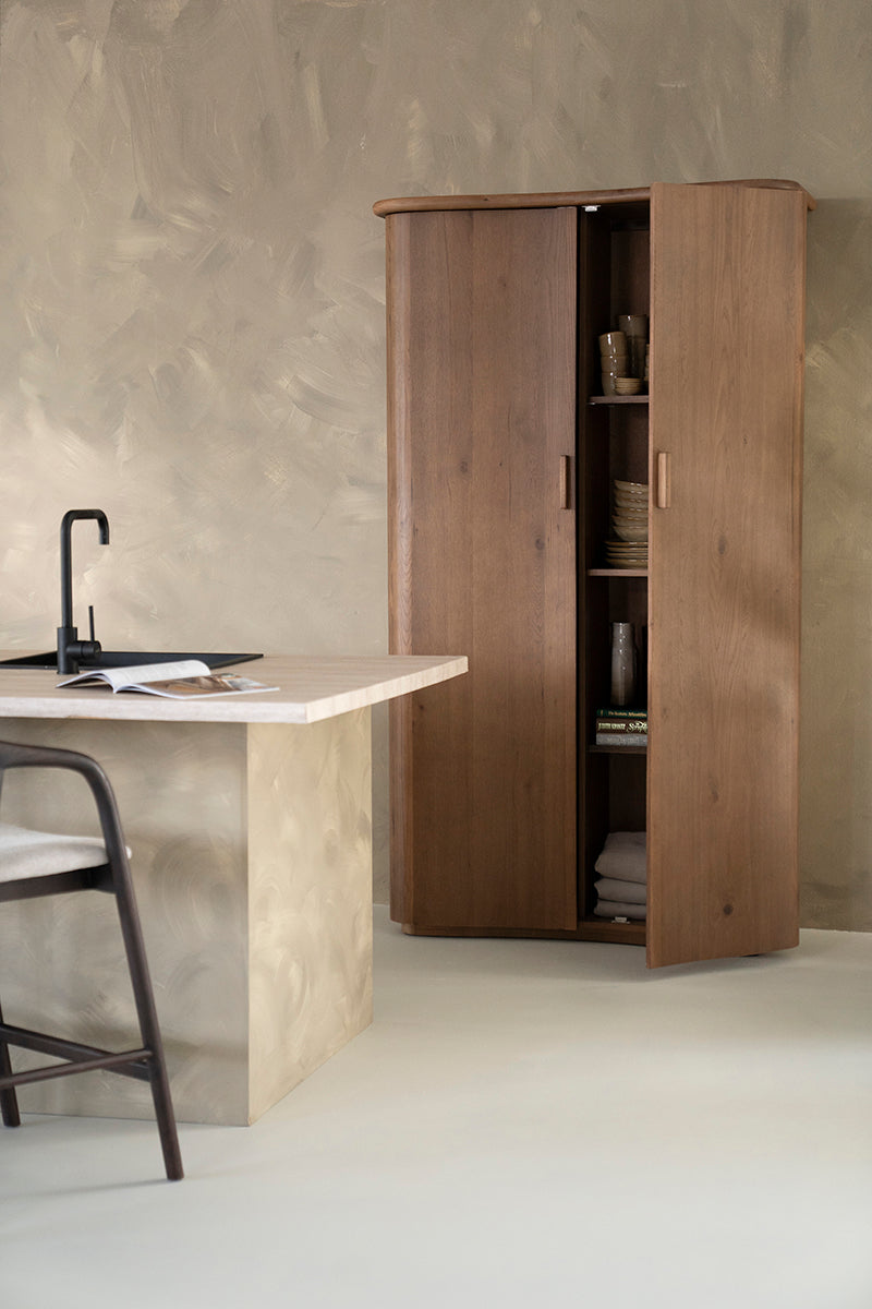 Josh Oak Wood Cabinet