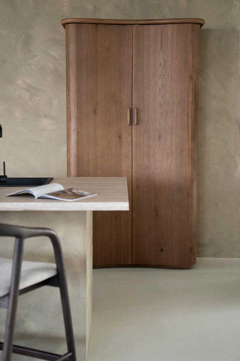 Josh Oak Wood Cabinet
