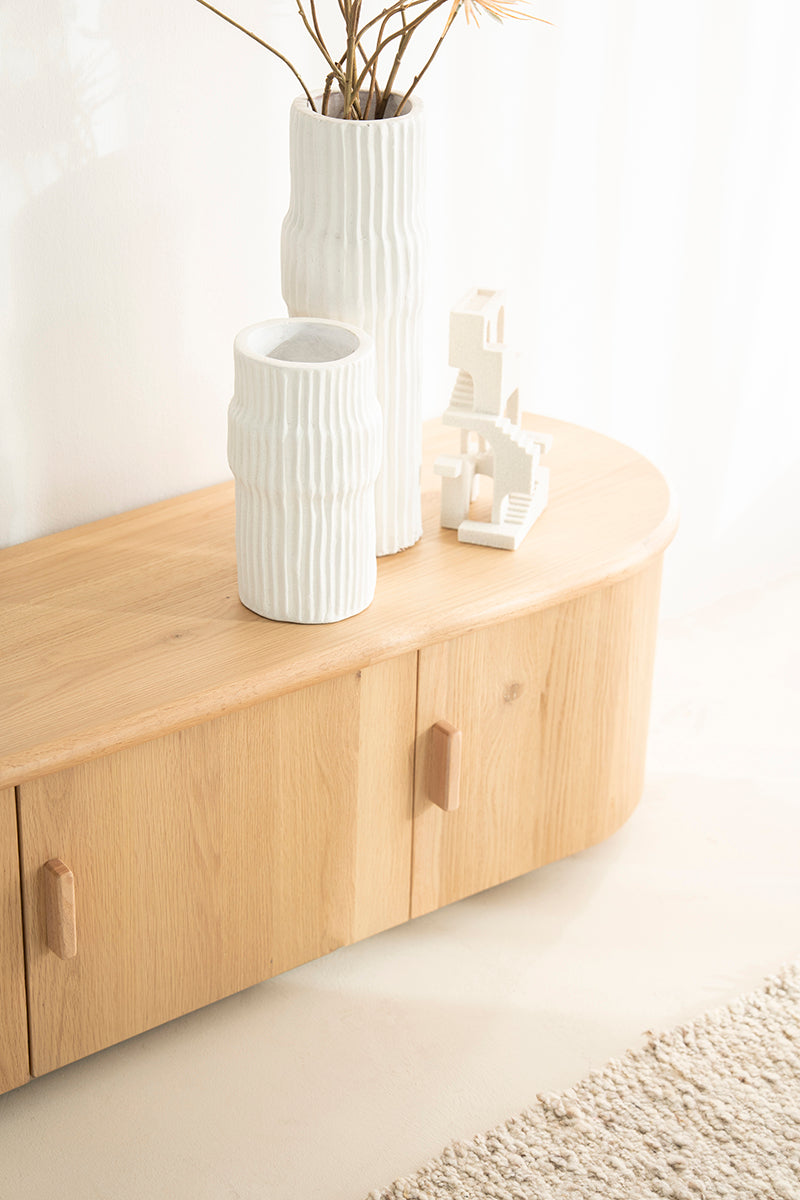 Josh Oak Wood TV Cabinet