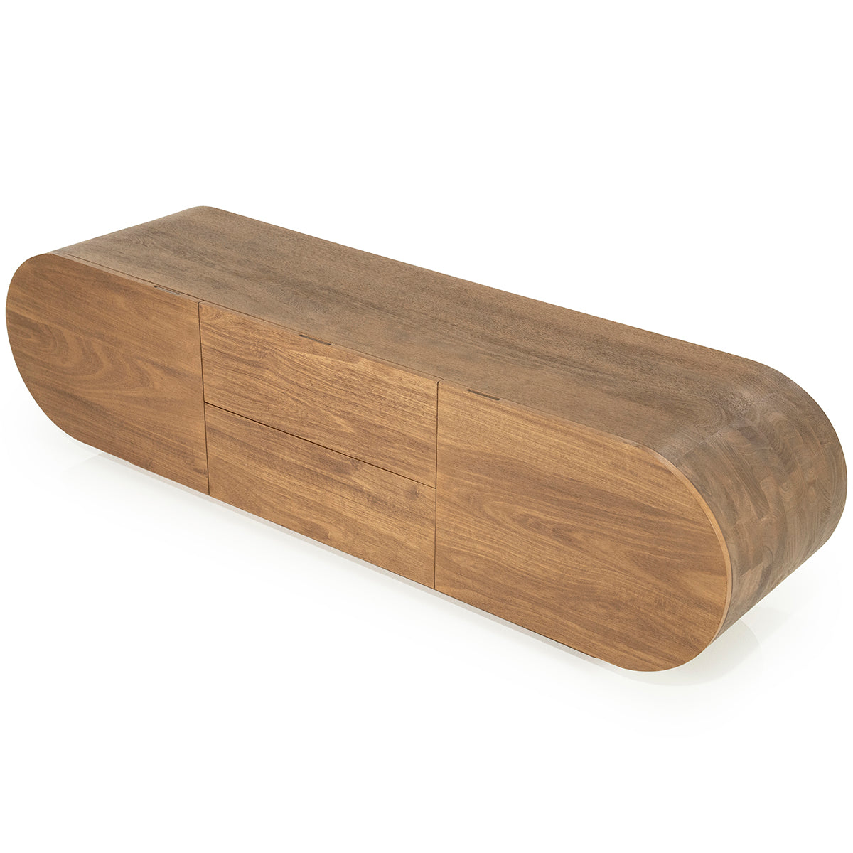 King Mango Wood 2 Drawers TV Cabinet