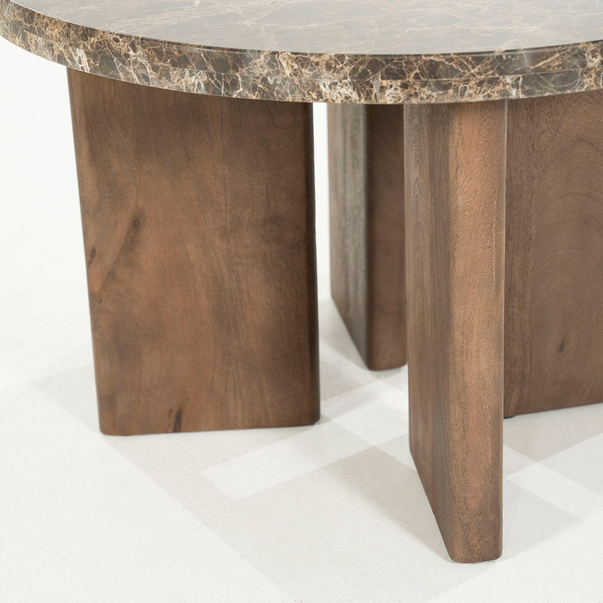 Lando Mango Wood/Marble Coffee Table