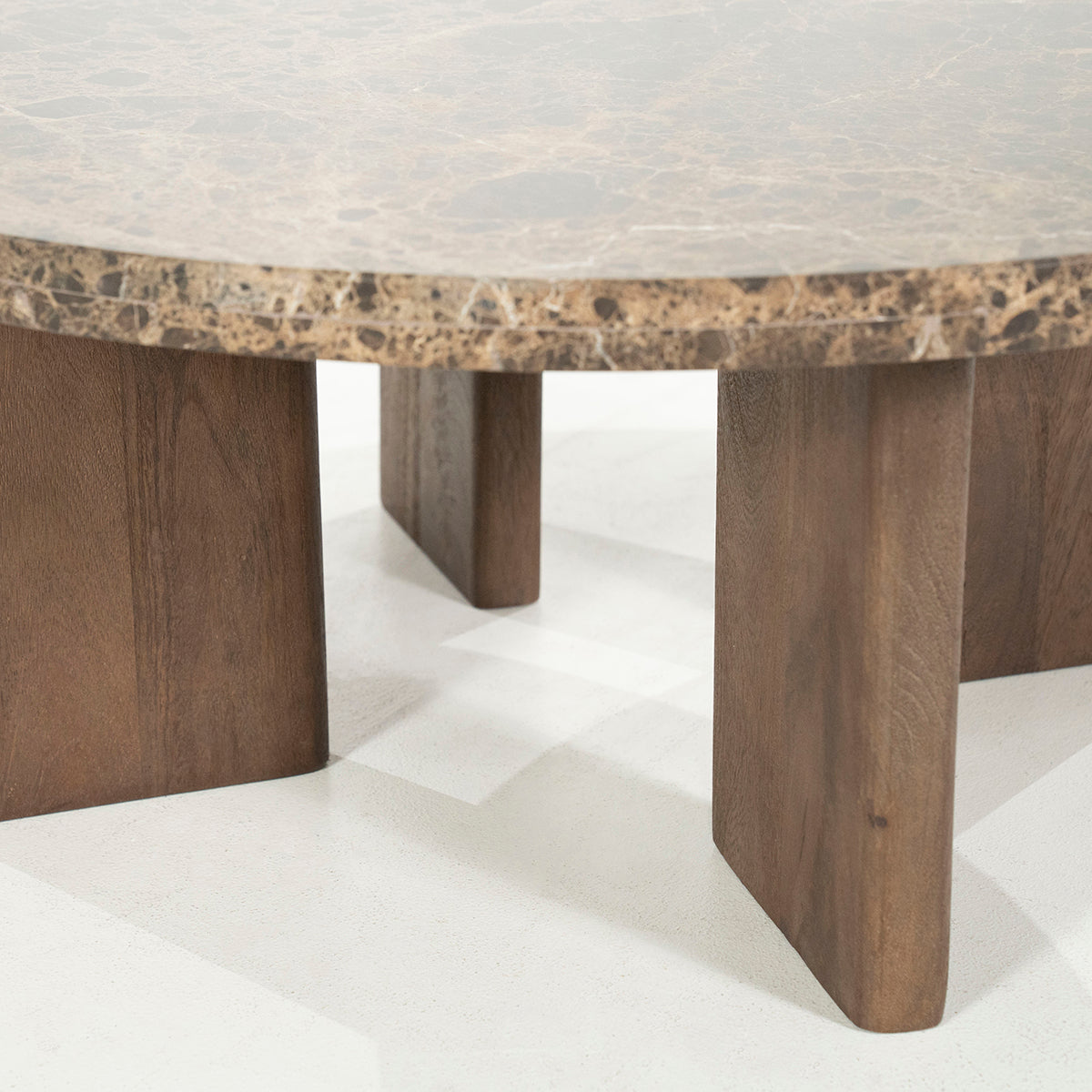 Lando Mango Wood/Marble Coffee Table