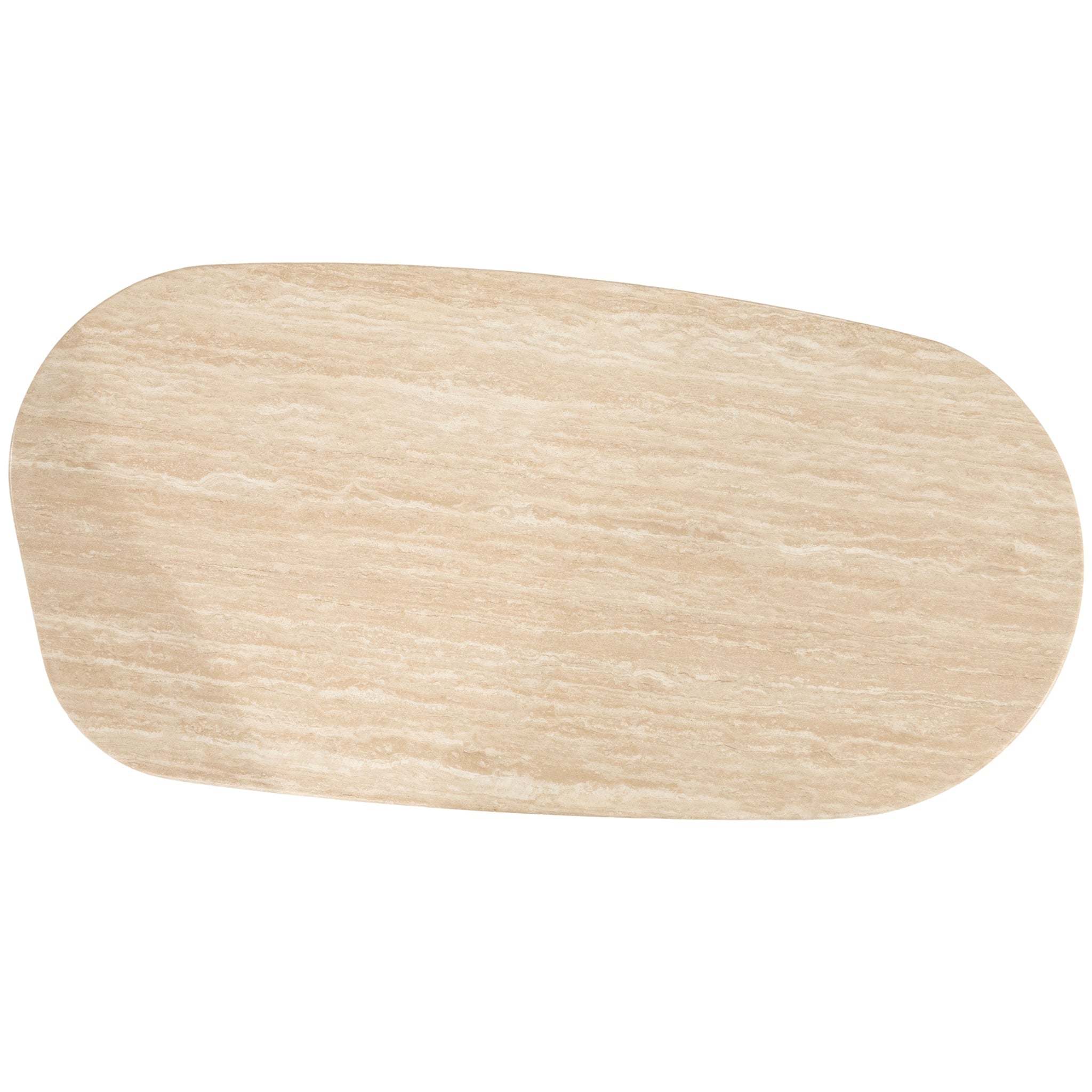 Lova Travertine/Oak Wood Coffee Table