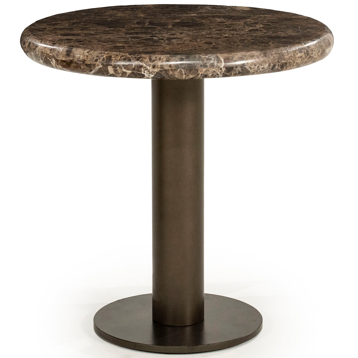 Luigi Emperador Marble Side Table