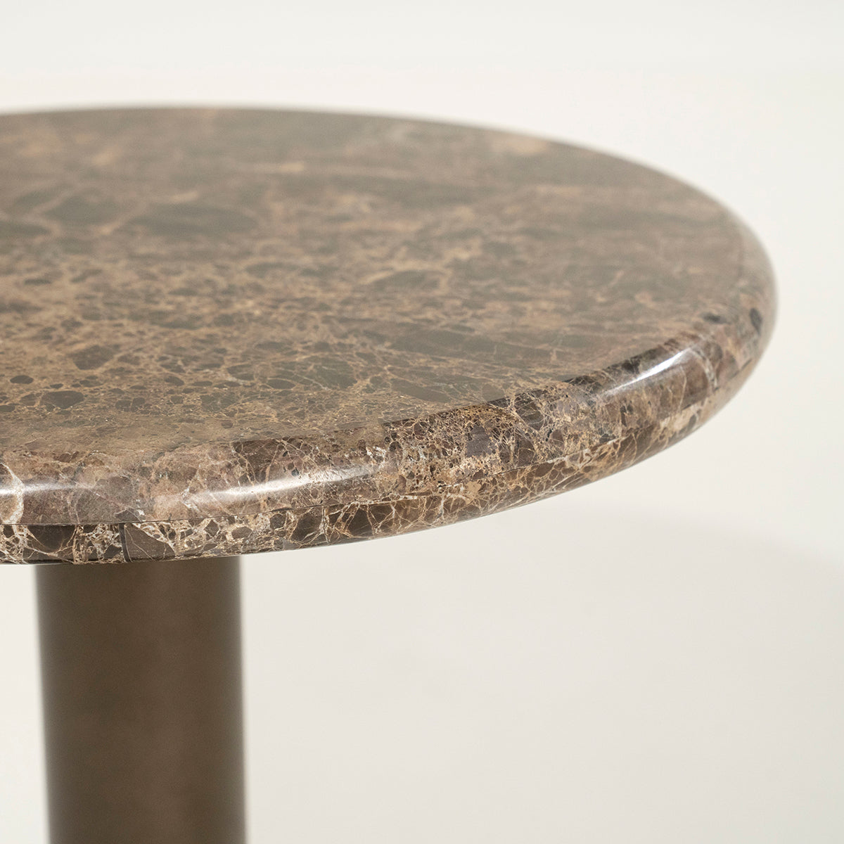 Luigi Emperador Marble Side Table