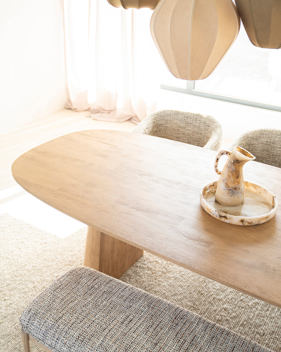 Lune Mango Wood Dining Table