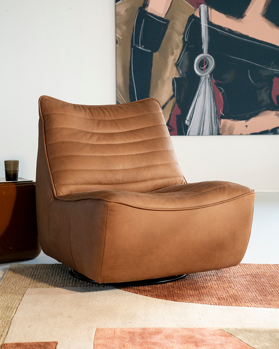 Matthew Gris Swivel Armchair