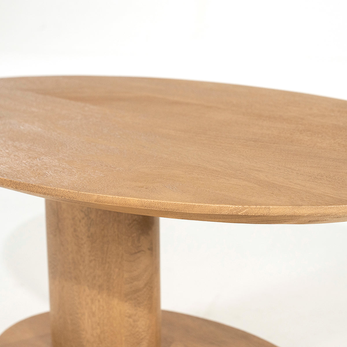 Novia Mango Wood Oval Coffee Table