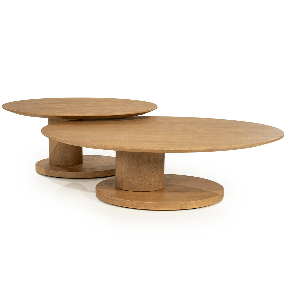 Novia Mango Wood Oval Coffee Table