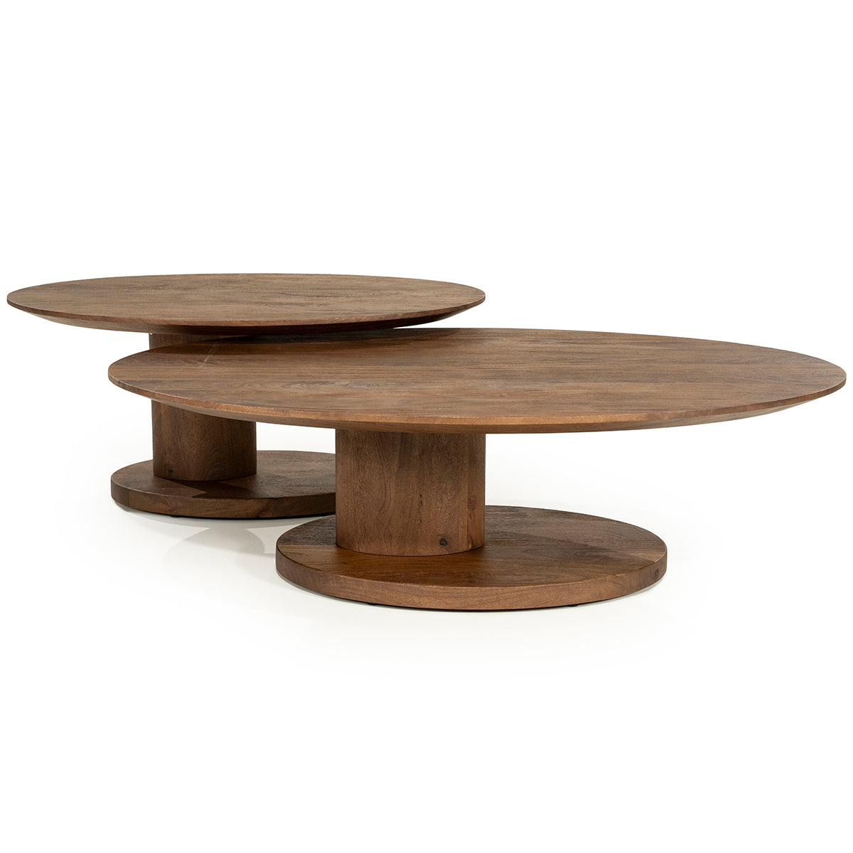 Novia Mango Wood Oval Coffee Table