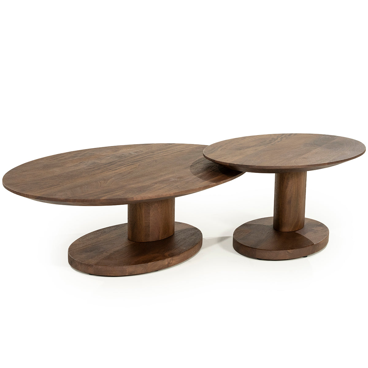 Novia Mango Wood Oval Coffee Table