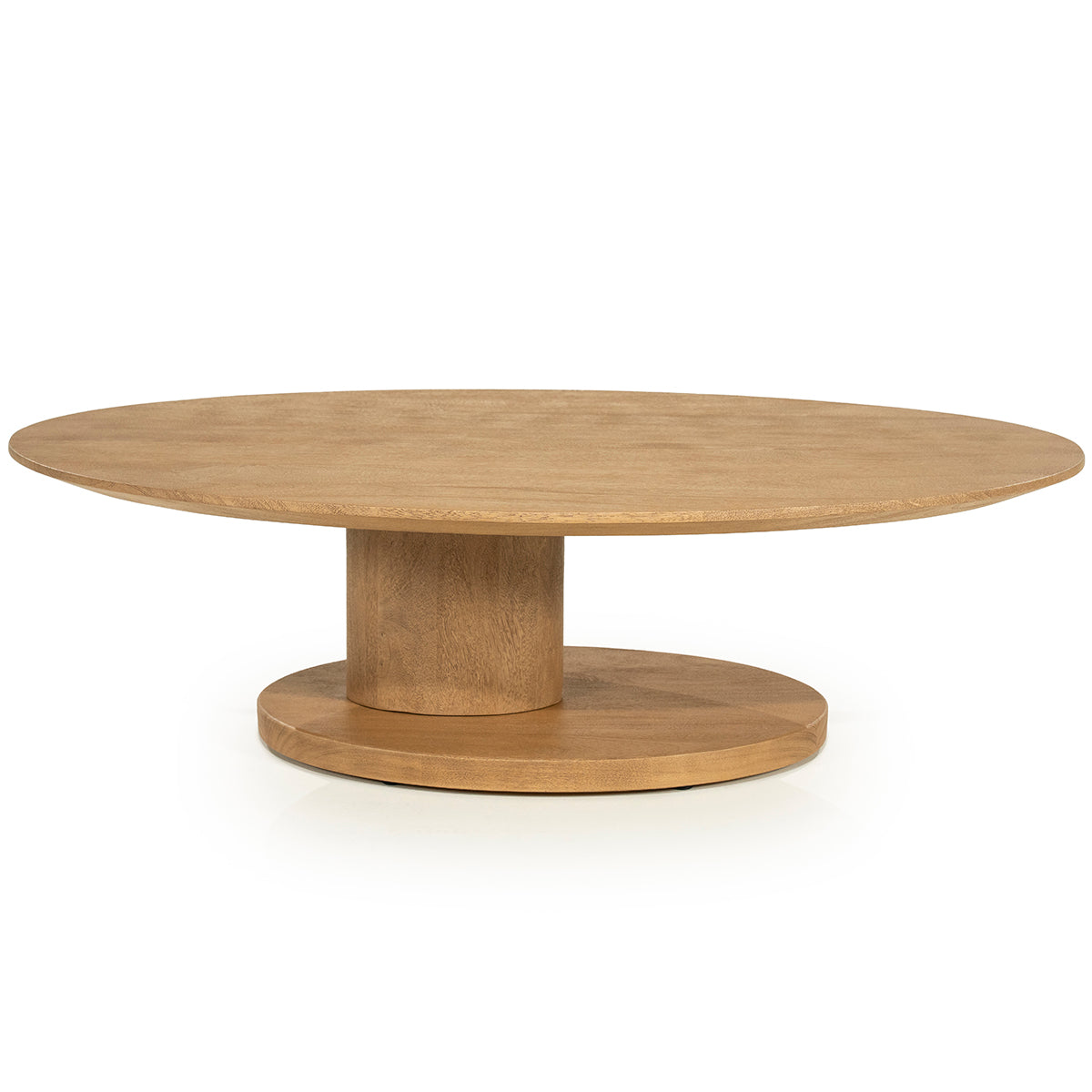 Novia Mango Wood Oval Coffee Table