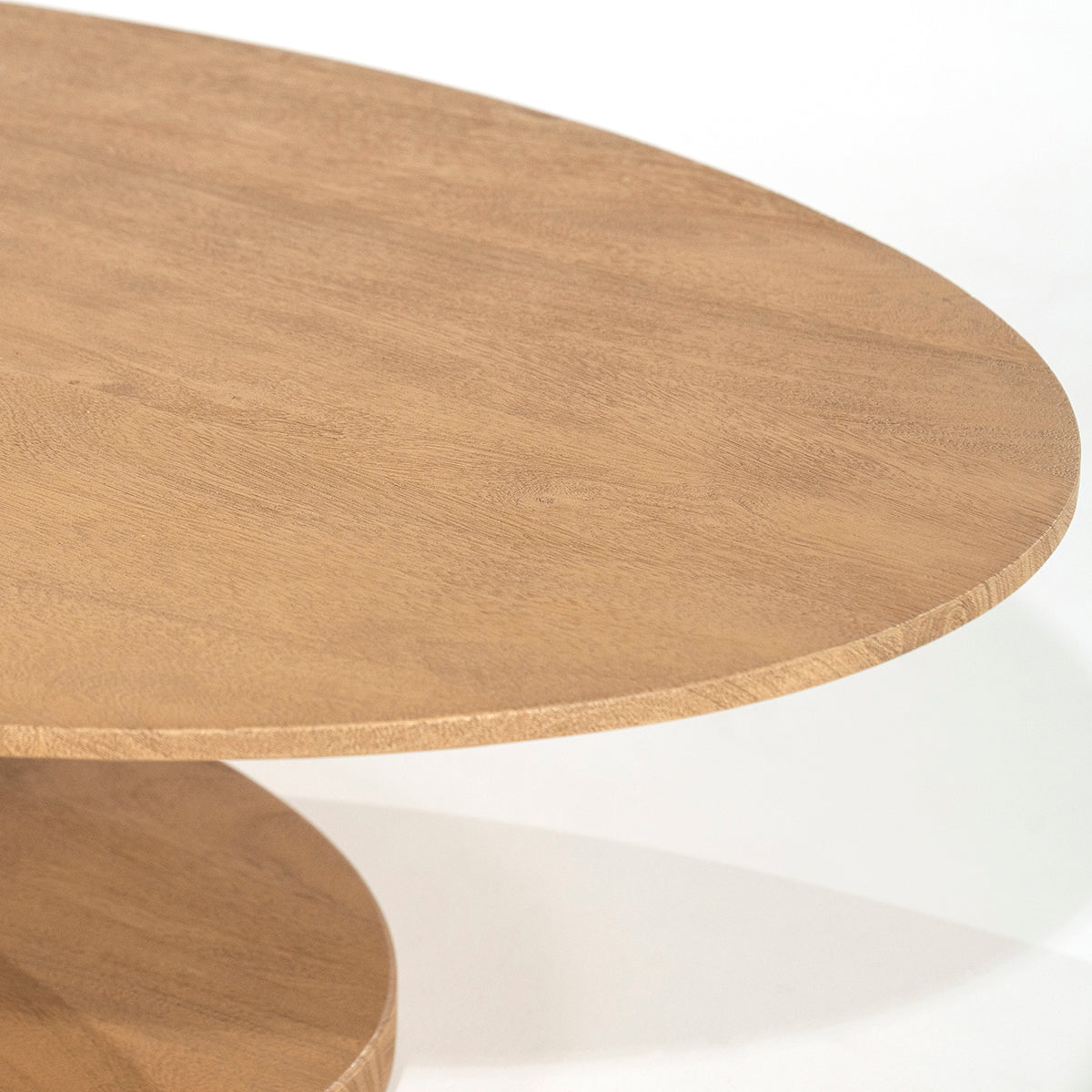 Novia Mango Wood Oval Coffee Table