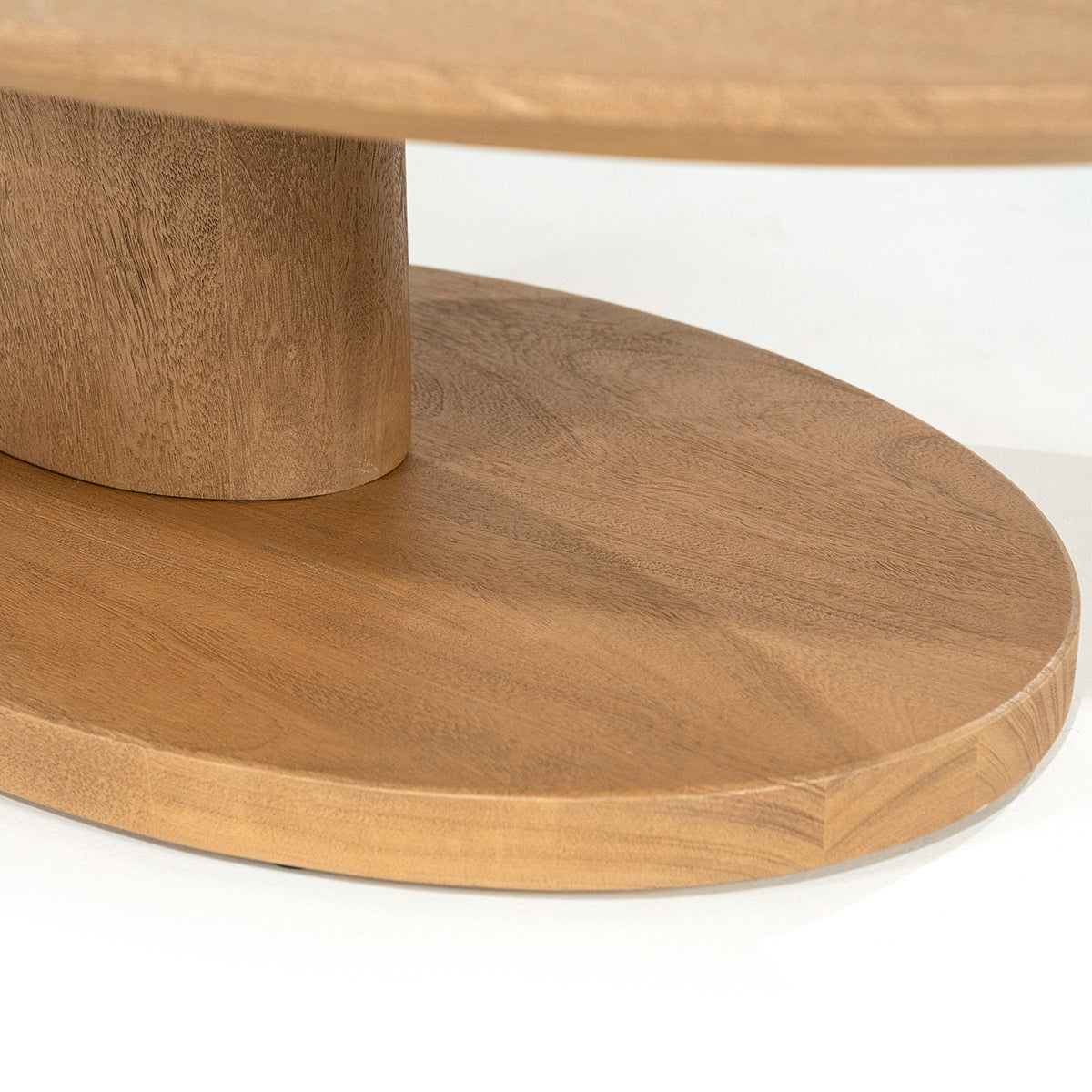 Novia Mango Wood Oval Coffee Table