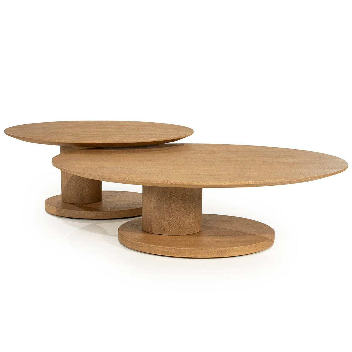 Novia Mango Wood Oval Coffee Table