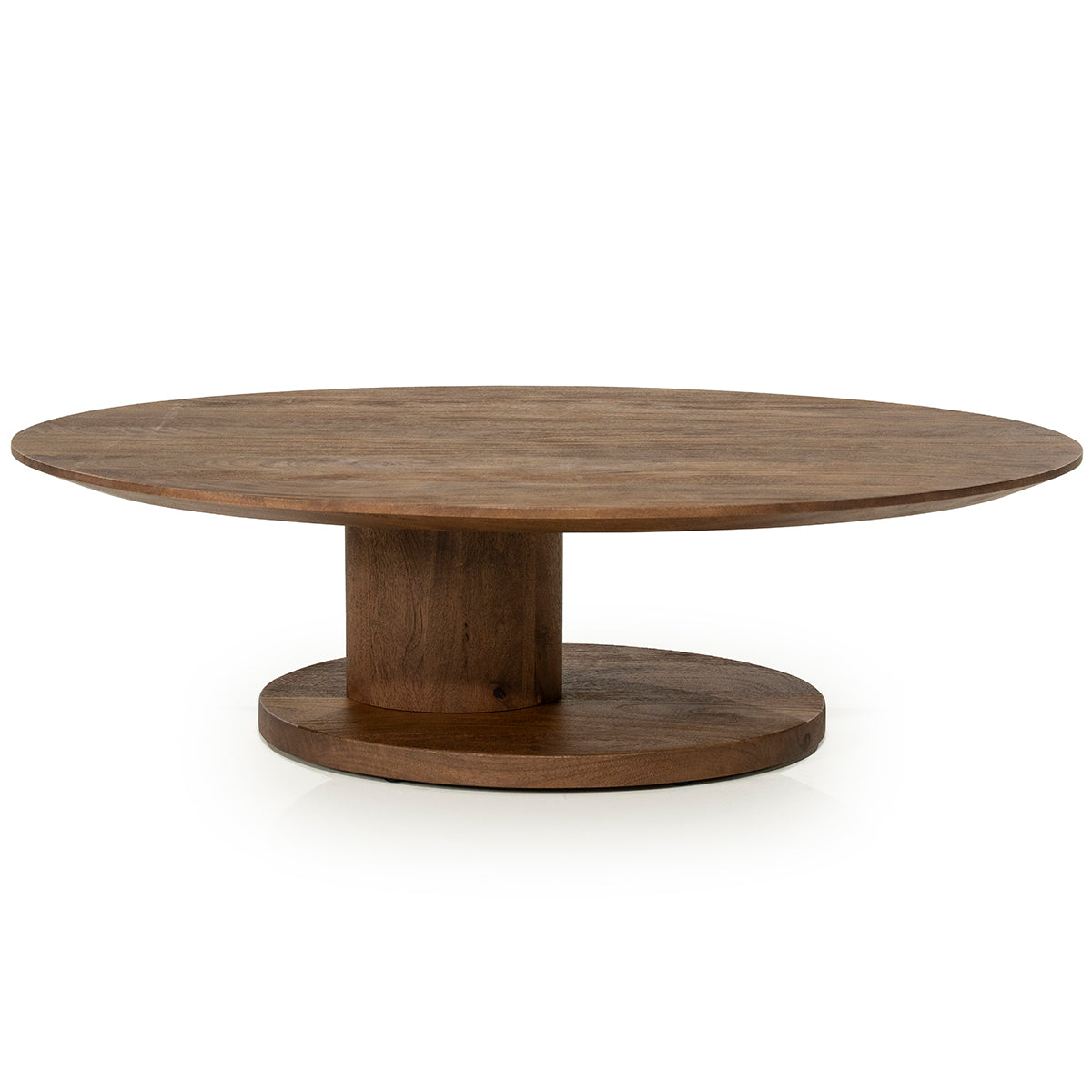 Novia Mango Wood Oval Coffee Table