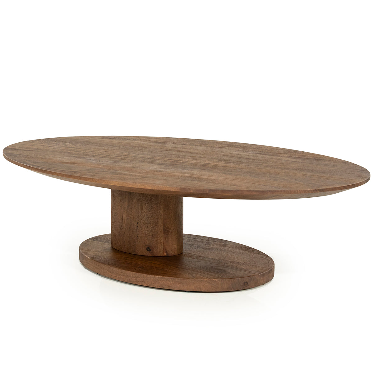 Novia Mango Wood Oval Coffee Table