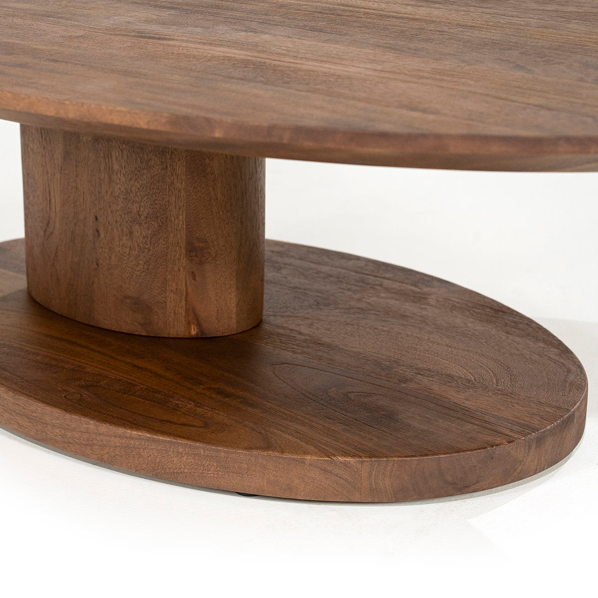 Novia Mango Wood Oval Coffee Table