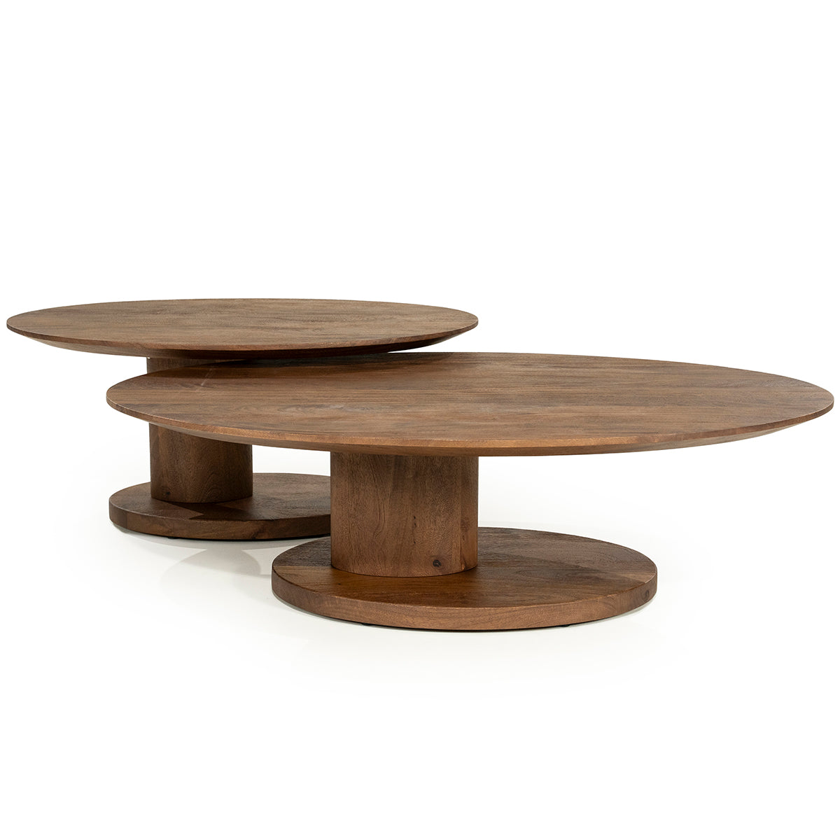 Novia Mango Wood Oval Coffee Table