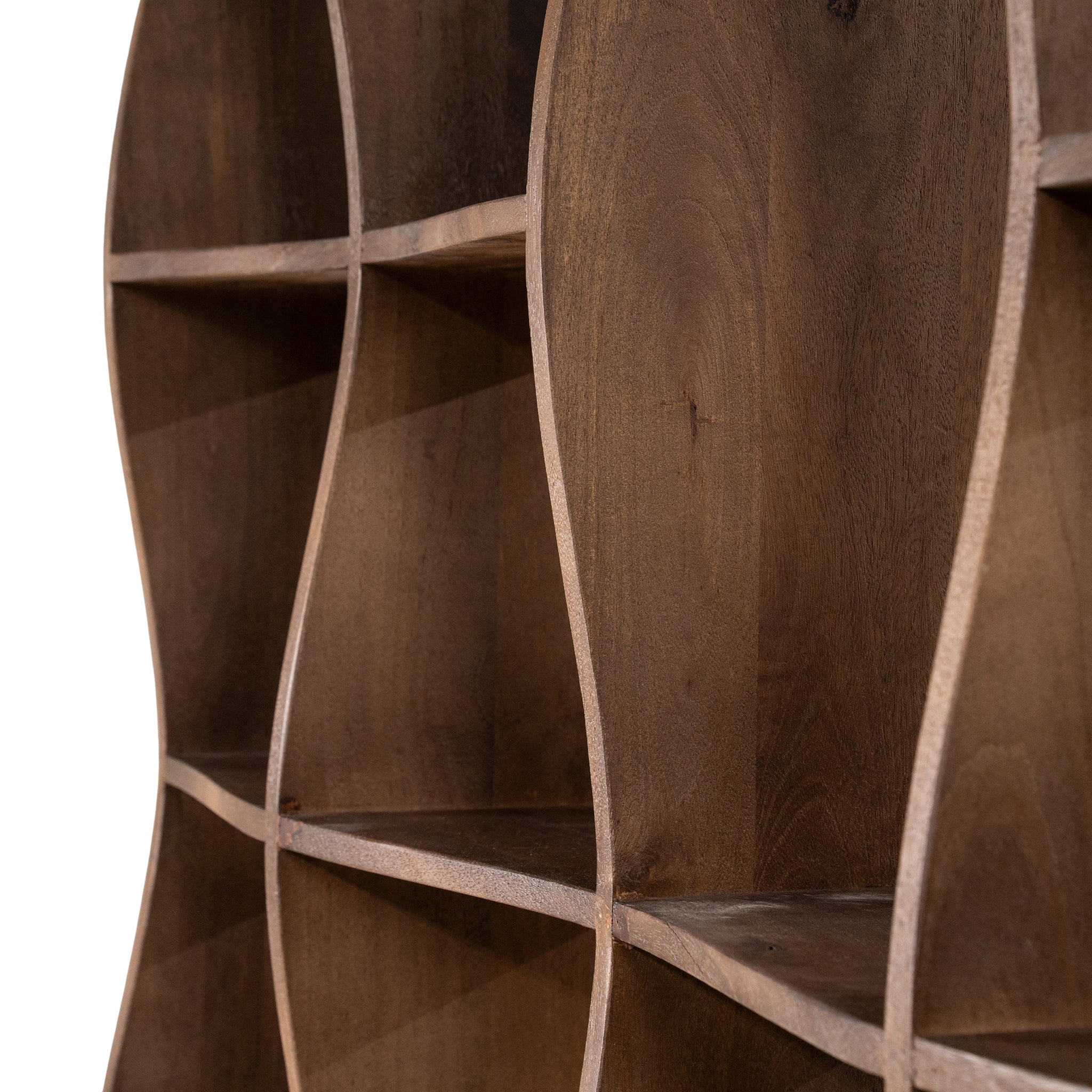 Ozzy Brown Mango Wood Bookcase