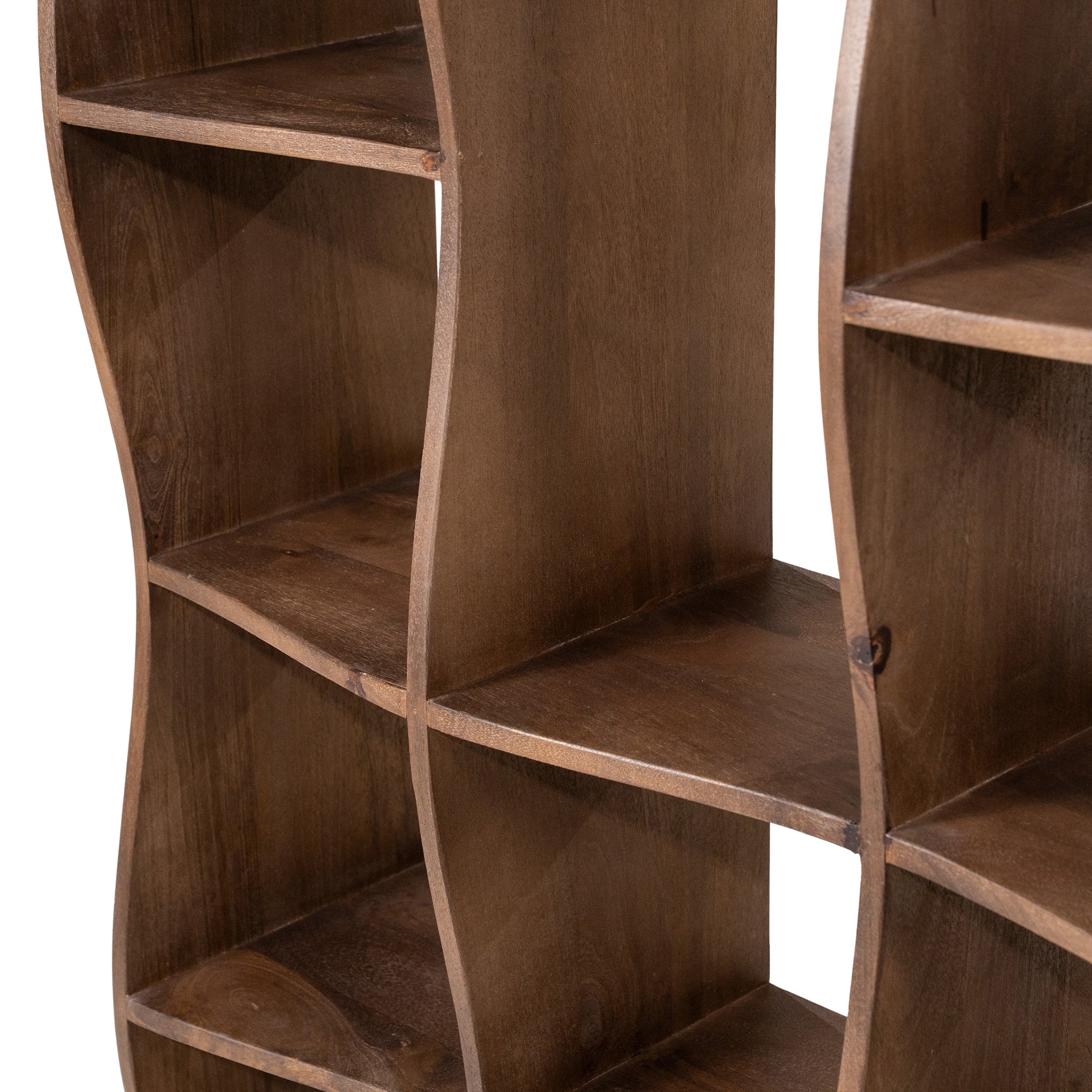 Ozzy Brown Mango Wood Bookcase