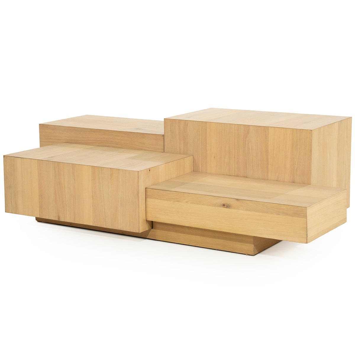 Quinten Oak Wood Rectangular Coffee Table