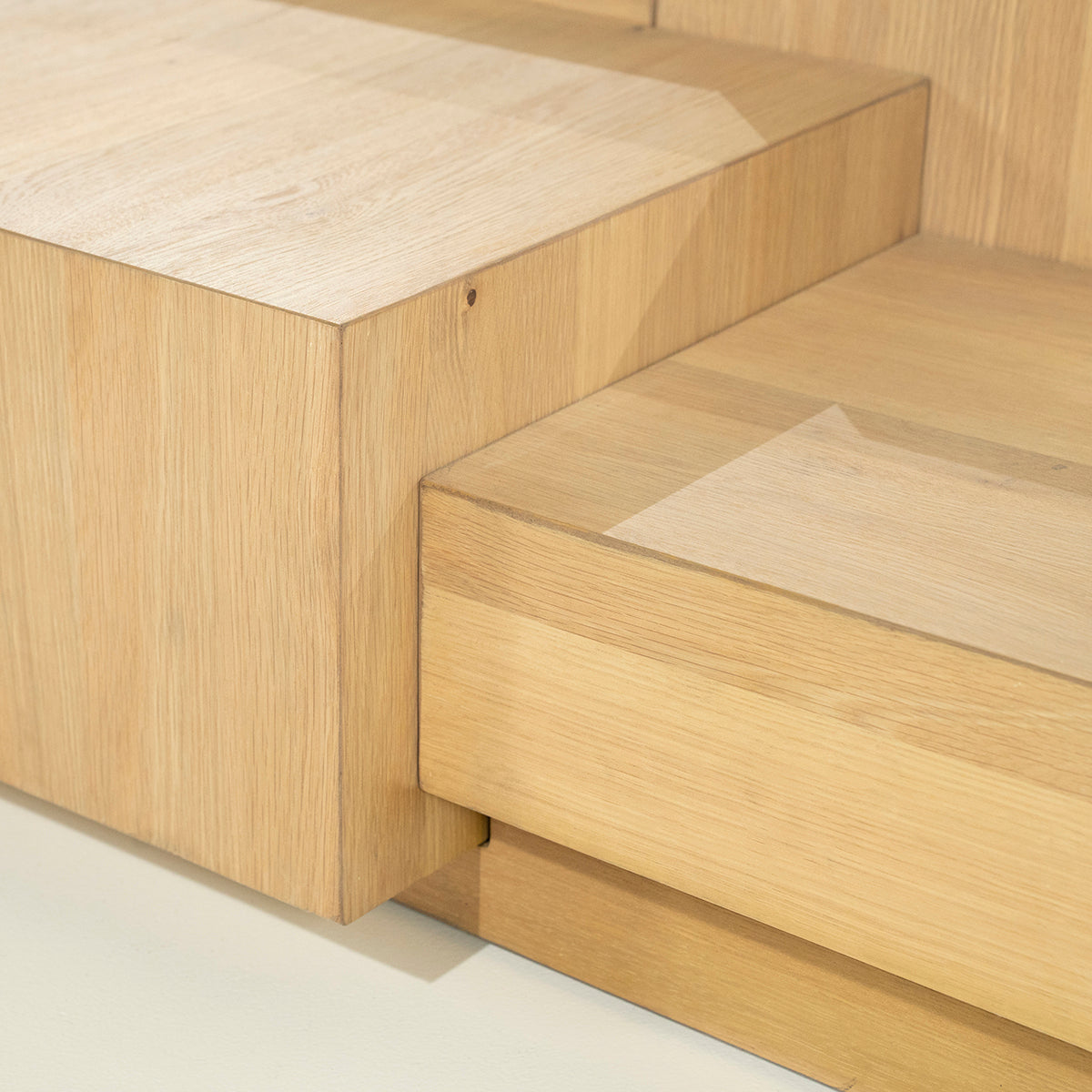 Quinten Oak Wood Rectangular Coffee Table
