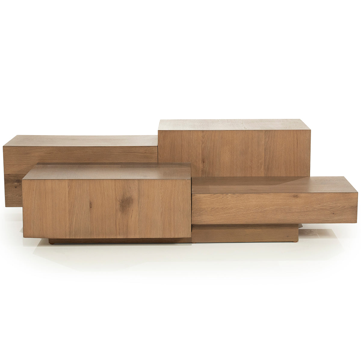 Quinten Oak Wood Rectangular Coffee Table
