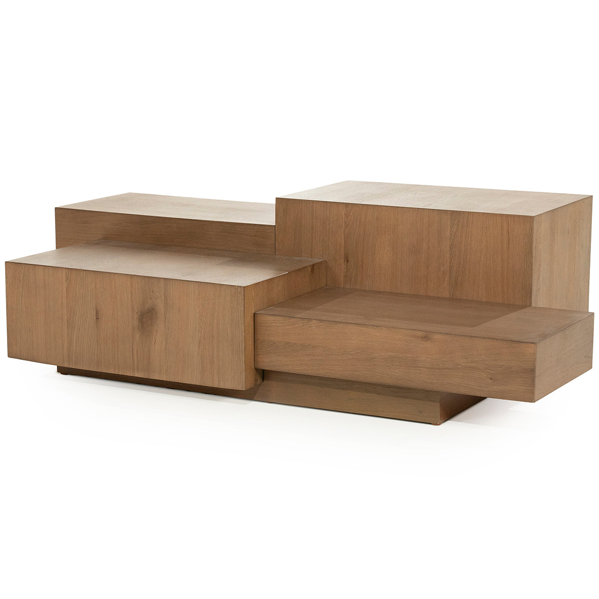 Quinten Oak Wood Rectangular Coffee Table