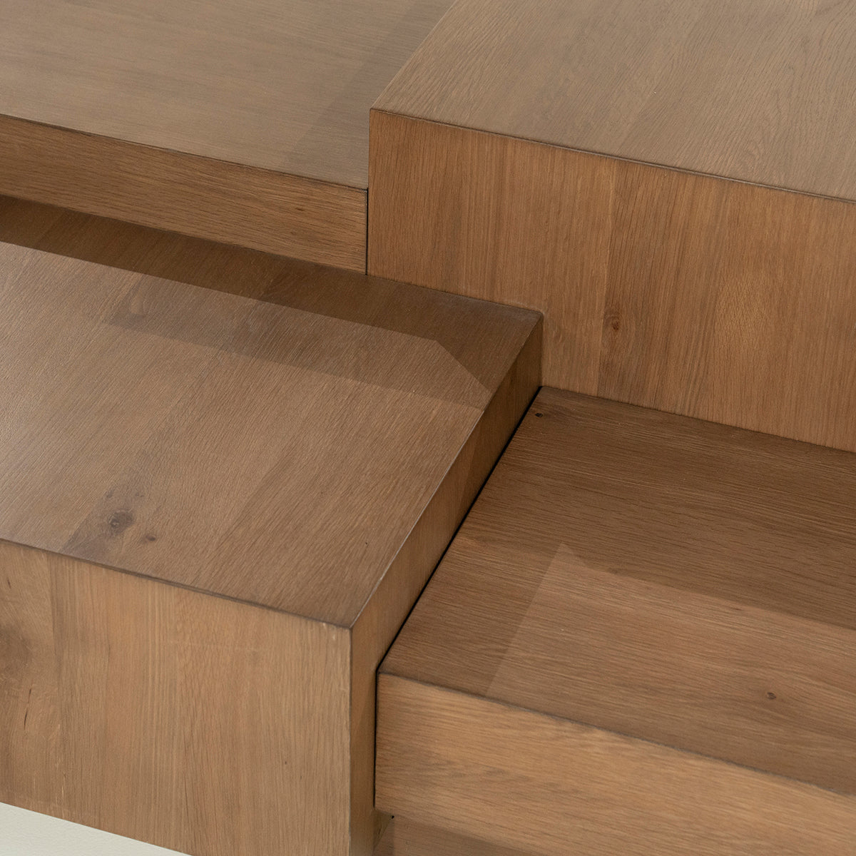 Quinten Oak Wood Rectangular Coffee Table