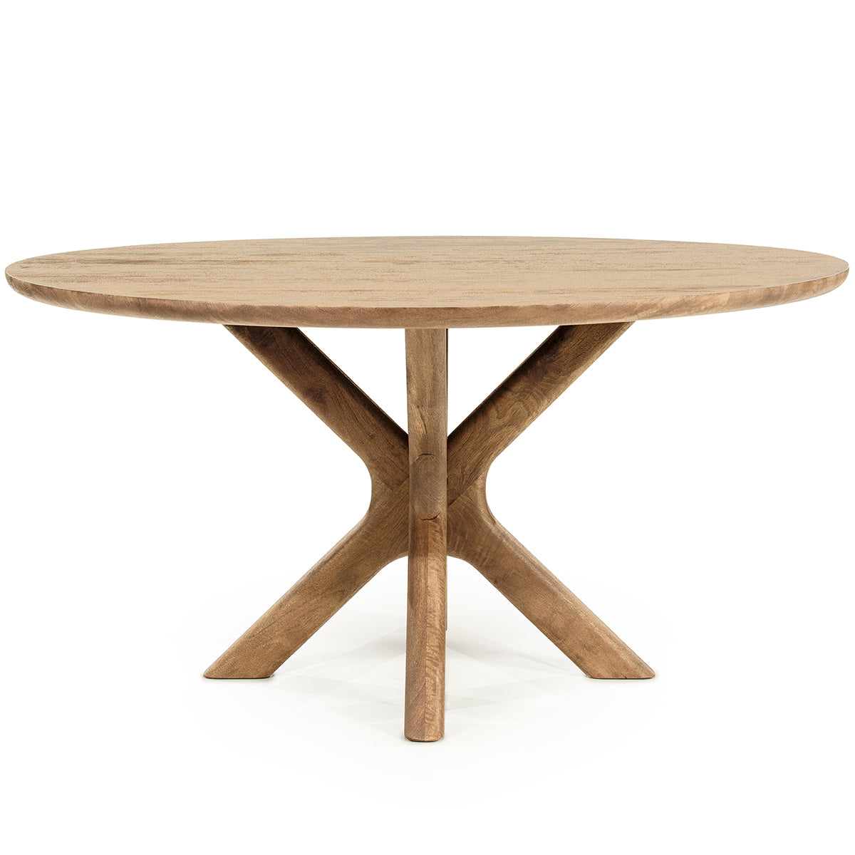 Tycho Mango Wood Round Dining Table