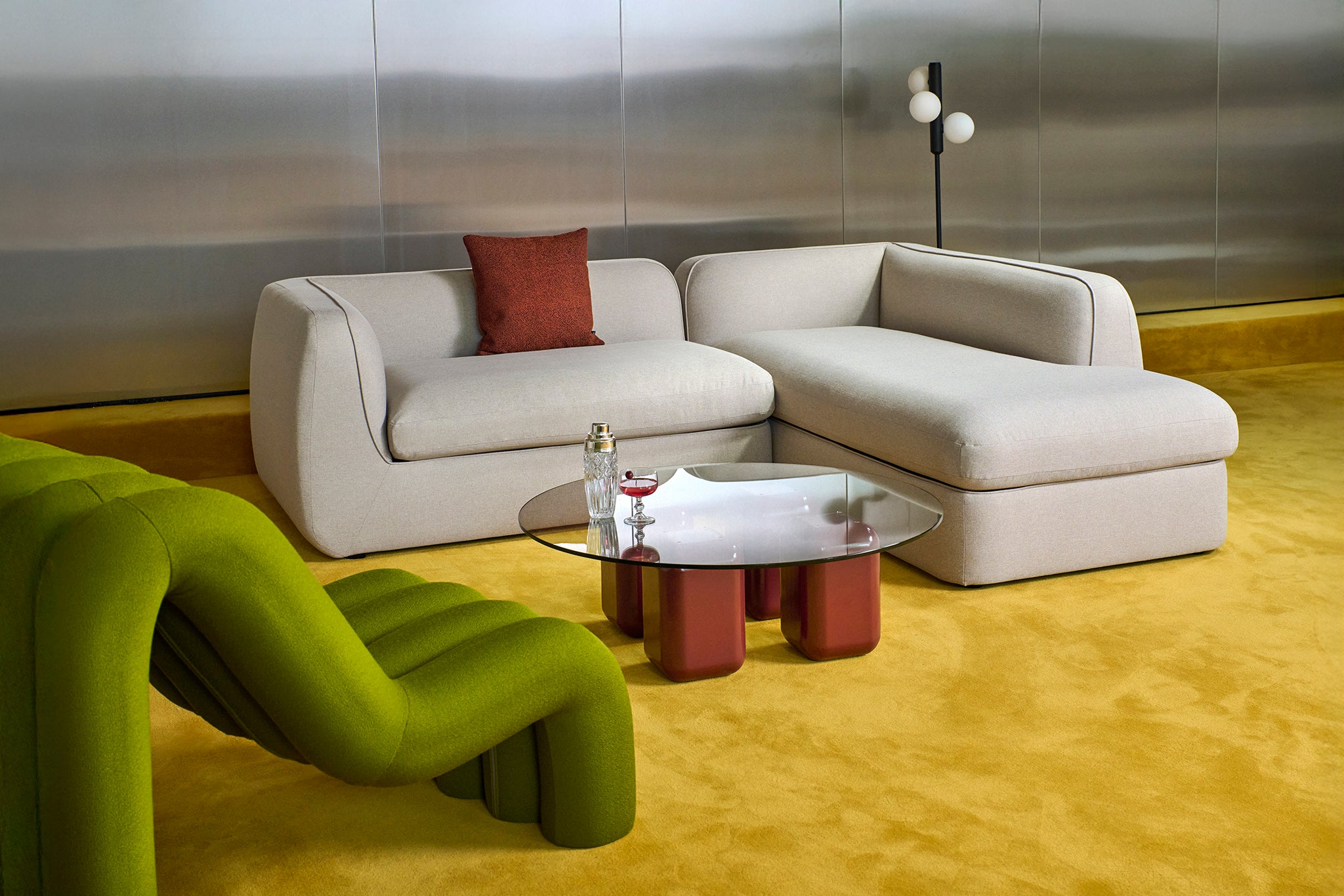 Bowie Corner Longchair Sofa