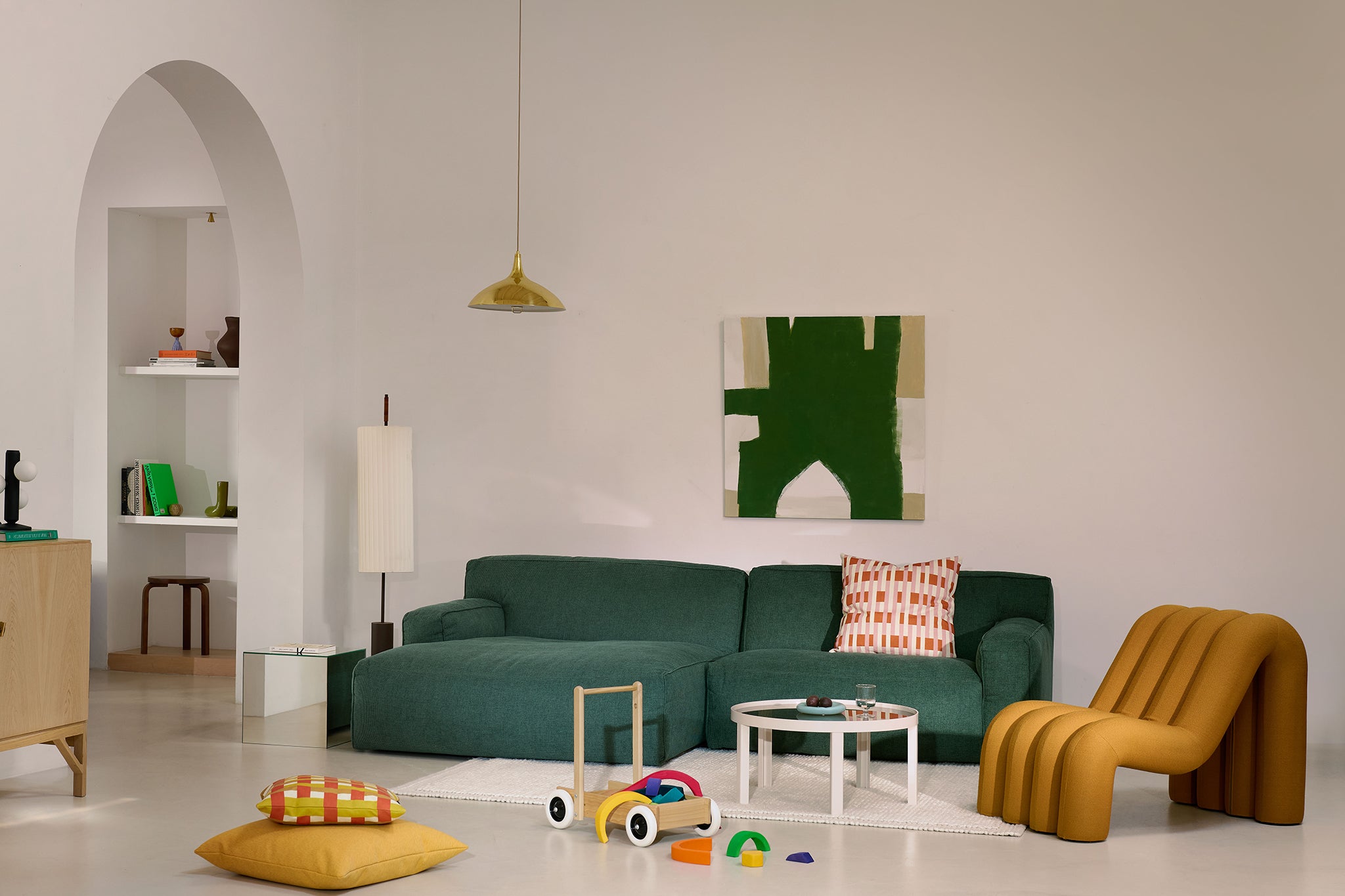 Clay Small Corner Longchair Sofa